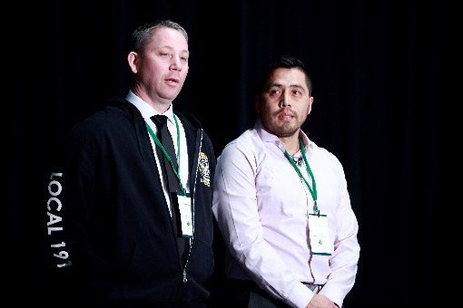 UNDRIP Conference 2020 - (Left to right): Robert Taylor and Samuel Robertson share their journey in becoming Red Seal tradesmen.