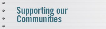 Supporting our Communities